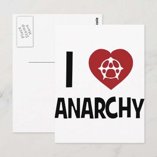 Anarchie! Briefkaart (Voorkant / Achterkant)