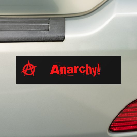 Anarchie! Bumpersticker (Op auto)
