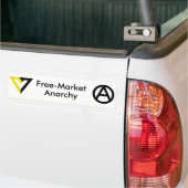 Anarchie Bumpersticker met vrije markt (Op Truck)