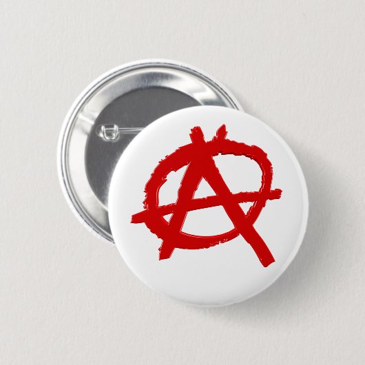 Anarchie Button (rd) (Voorkant /achterkant)