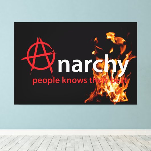 Anarchie Canvas Afdruk (Insitu (Houten vloer))