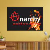 Anarchie Canvas Afdruk (Insitu (Woonkamer))
