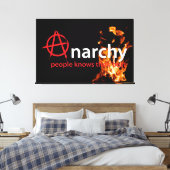 Anarchie Canvas Afdruk (Insitu (Slaapkamer))
