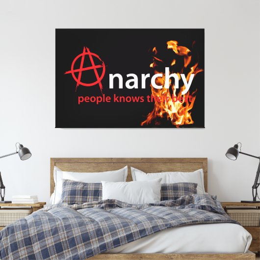 Anarchie Canvas Afdruk (Insitu (Slaapkamer))