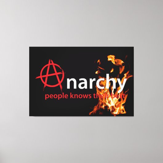 Anarchie Canvas Afdruk (Voorkant)