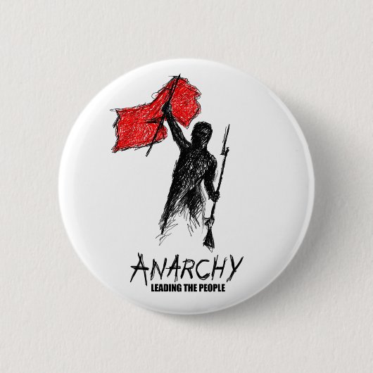Anarchie die het volk leidt ronde button 5,7 cm (Voorkant)