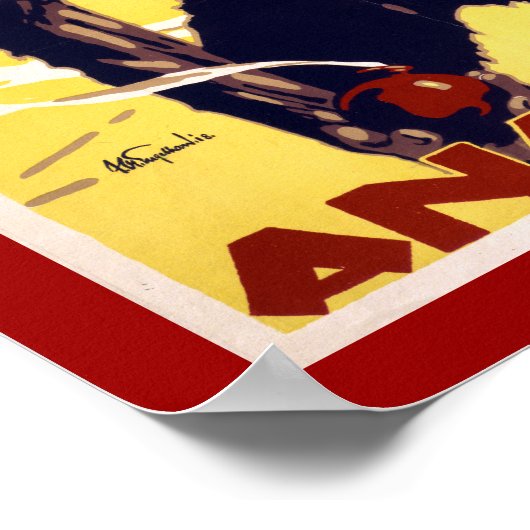 Anarchie - Duits WWI-Poster (grens) Poster (Hoek)