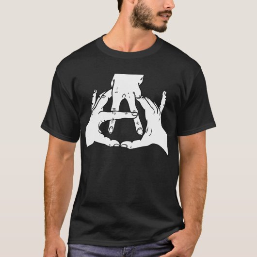 Anarchie handen t-shirt (Voorkant)