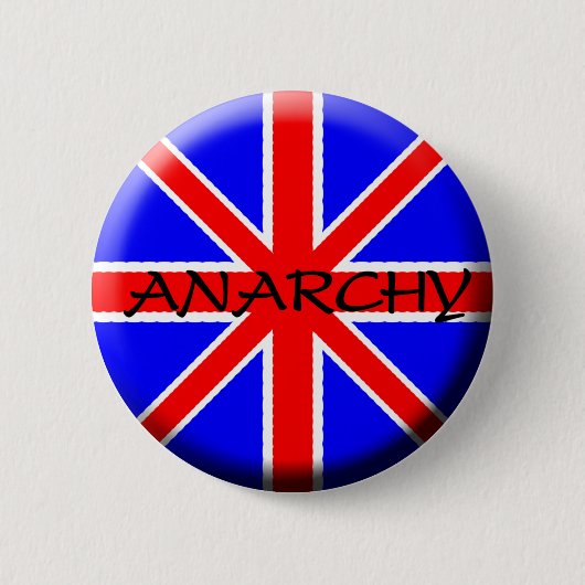 Anarchie knop ronde button 5,7 cm (Voorkant)