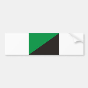 anarchie milieuvlag groene zwarte ecologie bumpersticker
