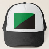 anarchie milieuvlag groene zwarte ecologische biol trucker pet
