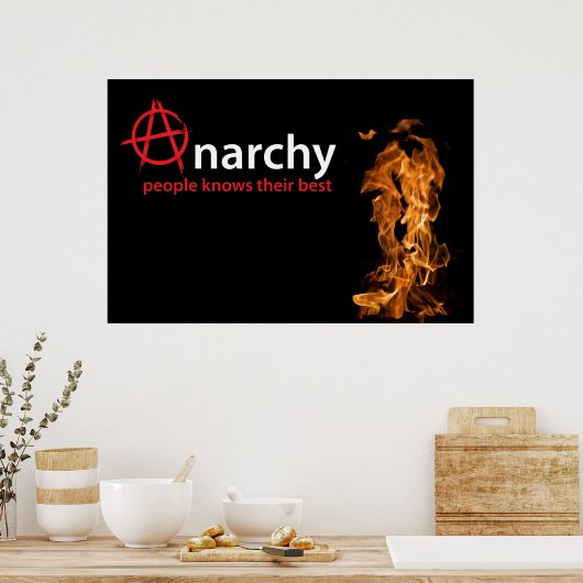 Anarchie Poster (Keuken)
