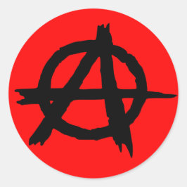 Anarchie Ronde Sticker