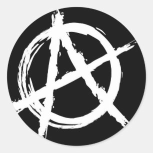 Anarchie Ronde Sticker