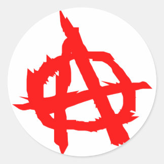 Anarchie Ronde Sticker