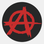 Anarchie Ronde Sticker