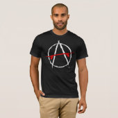 Anarchie schaats t-shirt (Voorkant volledig)