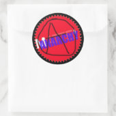 Anarchie Speelgoed Ronde Sticker (Tas)