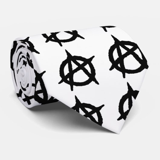 Anarchie stropdas (Opgerold)