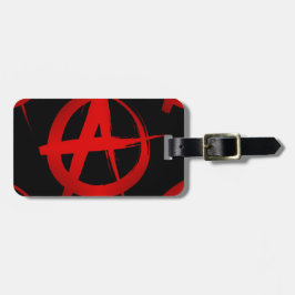 Anarchie symbool bagagelabel