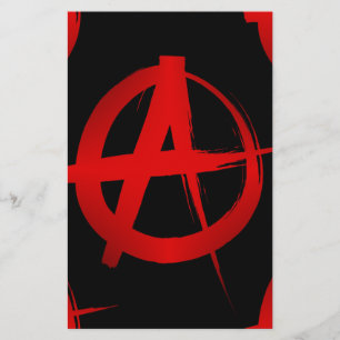 Anarchie symbool briefpapier