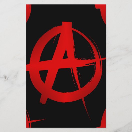 Anarchie symbool briefpapier (Voorkant)