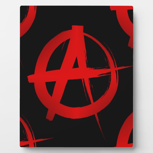 Anarchie symbool fotoplaat (Voorkant)