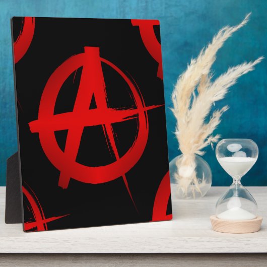 Anarchie symbool fotoplaat (Zijkant)