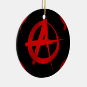 Anarchie symbool keramisch ornament (Rechts)