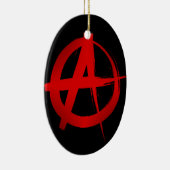 Anarchie symbool keramisch ornament (Rechts)