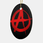Anarchie symbool keramisch ornament (Links)