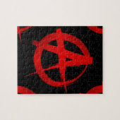 Anarchie symbool legpuzzel (Horizontaal)