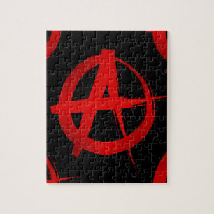 Anarchie symbool legpuzzel