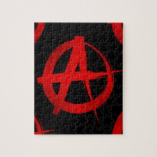 Anarchie symbool legpuzzel (Verticaal)