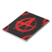 Anarchie symbool notitieblok (Linkerzijde)