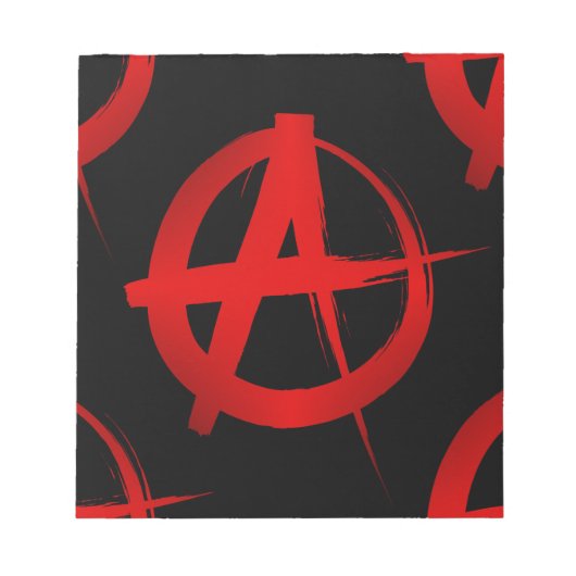 Anarchie symbool notitieblok (Voorkant)