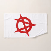 Anarchie symbool rode punk muziekcultuur teken cha handdoek (Handdoek)