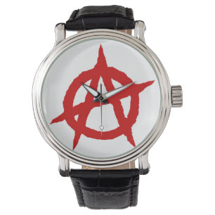 Anarchie symbool rode punk muziekcultuur teken cha horloge