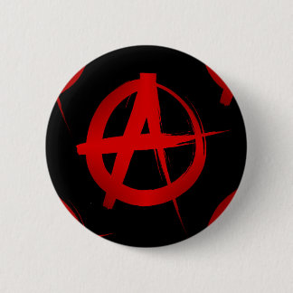 Anarchie symbool ronde button 5,7 cm