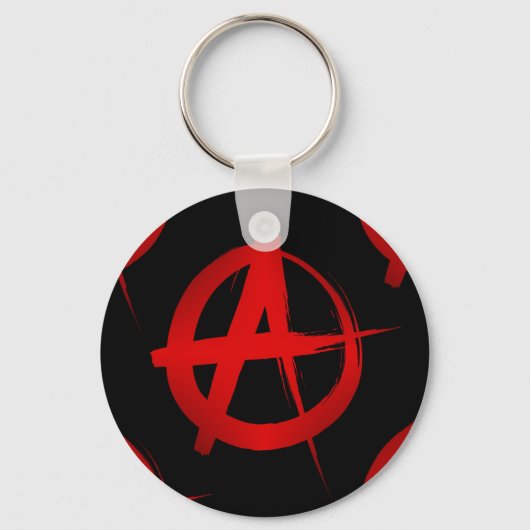 Anarchie symbool sleutelhanger (Voorkant)