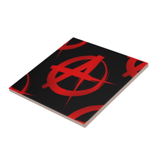 Anarchie symbool tegeltje (Zijkant)