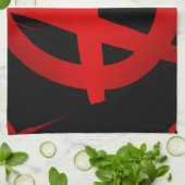 Anarchie symbool theedoek (Gevouwen)