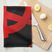 Anarchie symbool theedoek (Quarter Fold)