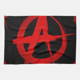Anarchie symbool theedoek