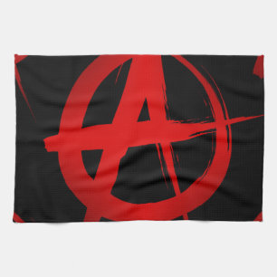 Anarchie symbool theedoek