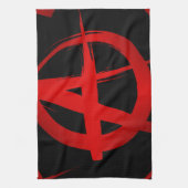 Anarchie symbool theedoek (Verticaal)