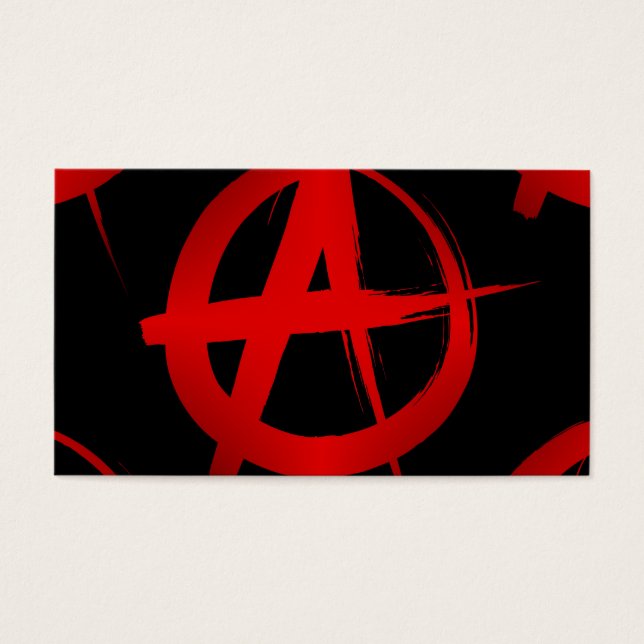 Anarchie symbool visitekaartjes (Voorkant)