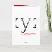 Anarchie van Kerstmis Feestdagen Kaart (Achterkant)