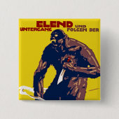 Anarchie Vierkante Button 5,1 Cm (Voorkant)