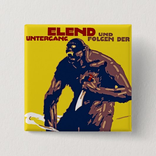 Anarchie Vierkante Button 5,1 Cm (Voorkant)